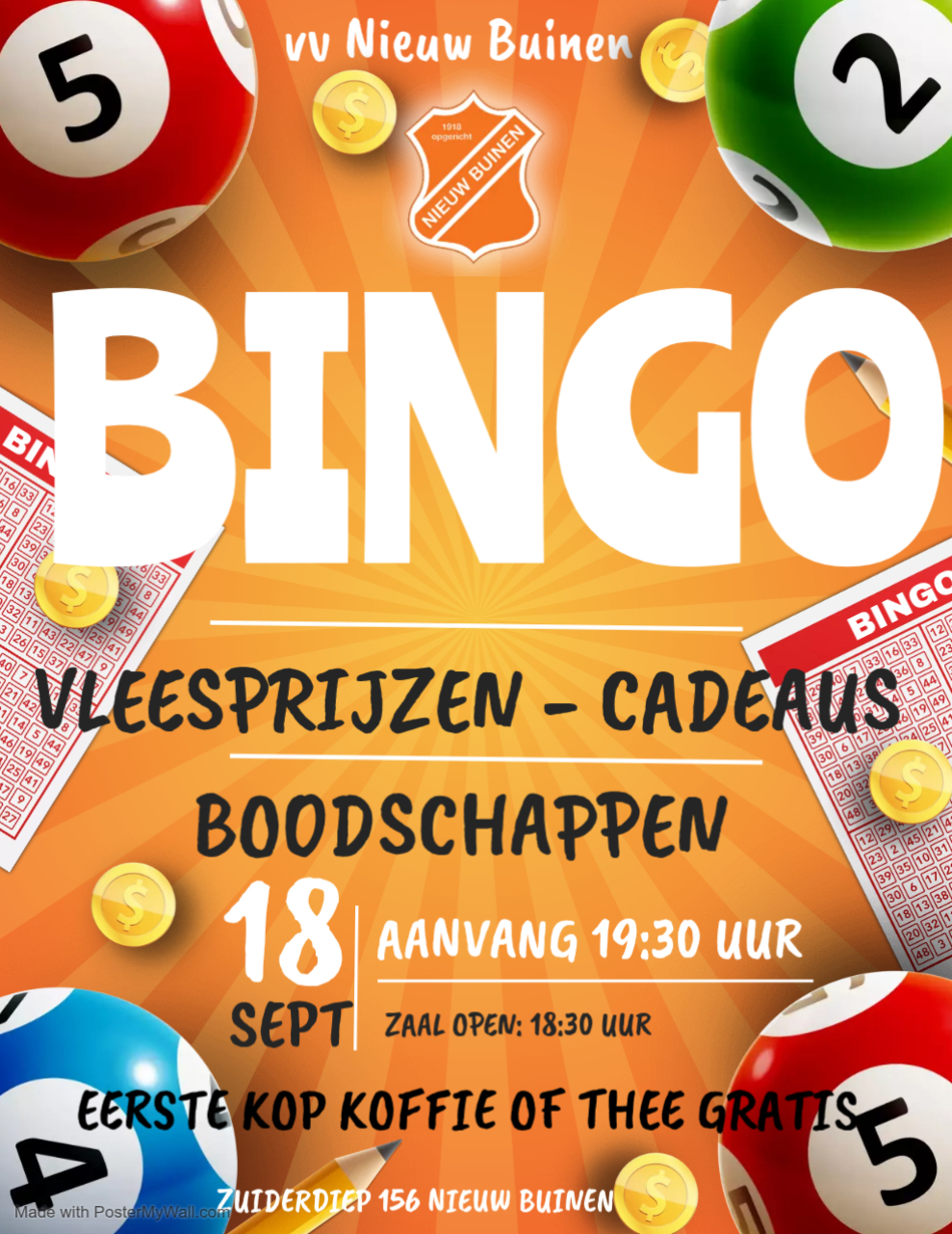 Eerste bingo van het seizoen