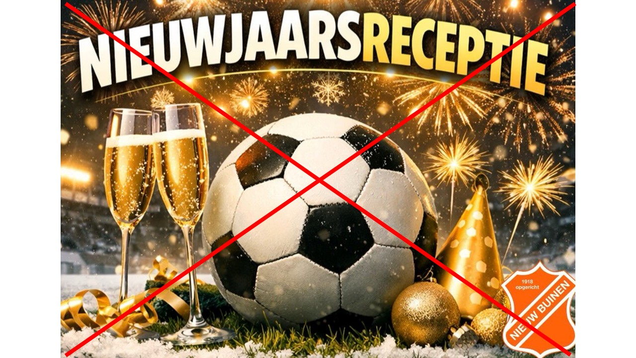Nieuwjaarsreceptie 10-01-26 gecanceld!